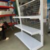 Kệ siêu thị đơn 3 tầng trưng bày hàng hóa, chiều dài 1200mm rộng 410mm.