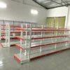Thuê Kệ siêu thị đôi 3 tầng trưng bày hàng hóa, kích thước cao 1240 dài 1200 rộng 760mm.