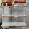 Kệ đơn siêu thị 4 tầng màu trắng cho thuê, kích thước C1520 x D900 x R410.