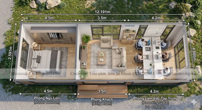 Thuê Container Làm Văn Phòng linh hoạt