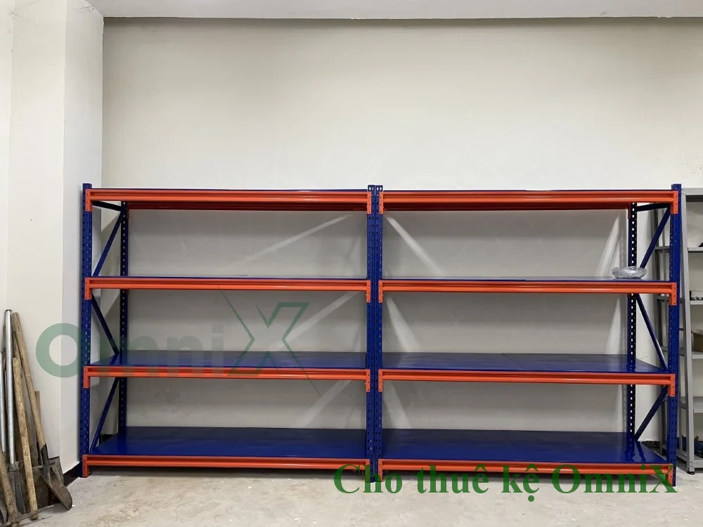 Kệ kho hàng khung thép mạ kẽm lắp ghép phục vụ dịch vụ cho thuê kho